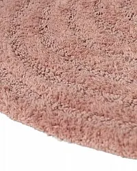 Rund baderomsmatte - Embla (rosa)