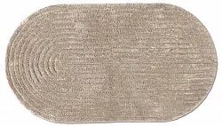 Oval baderomsmatte - Evena (beige)