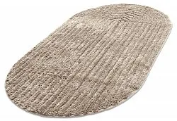 Oval baderomsmatte - Evena (beige)
