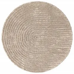 Rund baderomsmatte - Evena (beige)