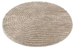 Rund baderomsmatte - Evena (beige)