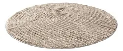 Rund baderomsmatte - Evena (beige)