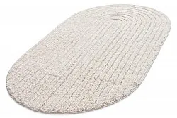 Oval baderomsmatte - Evena (off-white)