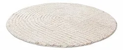 Rund baderomsmatte - Evena (off-white)