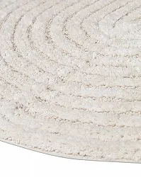 Rund baderomsmatte - Evena (off-white)