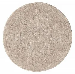 Rund baderomsmatte - Gertie (beige)