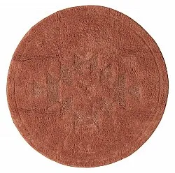 Rund baderomsmatte - Gertie (terracotta)