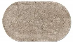 Oval baderomsmatte - Nila (beige)