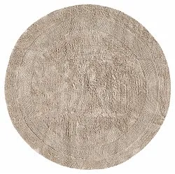 Rund baderomsmatte - Nila (beige)