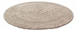 Rund baderomsmatte - Nila (beige)