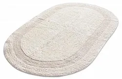 Oval baderomsmatte - Nila (off-white)