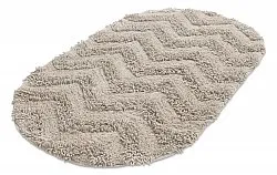 Oval baderomsmatte - Tressa (beige)