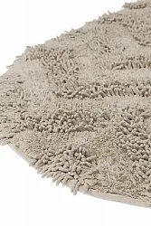 Oval baderomsmatte - Tressa (beige)