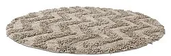 Rund baderomsmatte - Tressa (beige)