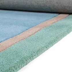 Barneteppe - Giraffe Hand Tufted Wool Premium (lyseblå/multi)