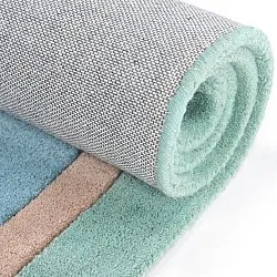Barneteppe - Giraffe Hand Tufted Wool Premium (lyseblå/multi)