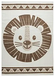 Barneteppe - Kind Lion (krem/brun)