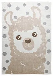 Barneteppe - Kind Llama (krem/brun)