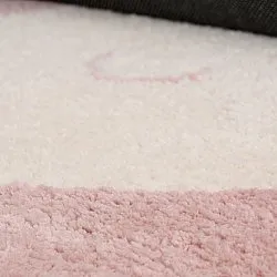 Barneteppe - Soft Bunny (rosa/krem)