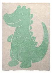 Barneteppe - Soft Crocodile (krem/grønn)