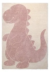 Barneteppe - Soft Dino (krem/rosa)