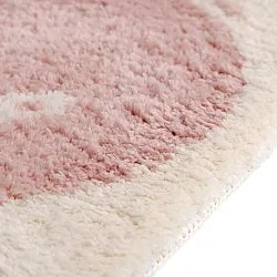 Barneteppe - Soft Dino (krem/rosa)