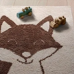 Barneteppe - Soft Fox (krem/brun)