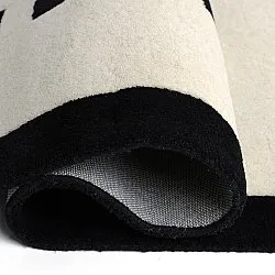 Barneteppe - Zebra Hand Tufted Wool Premium (beige/svart)