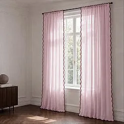 Gardiner 2-pakning - Bomullsgardiner Yrsa (rosa)