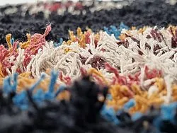Ryetepper - Marden Natural Cotton Shaggy (svart/multi)