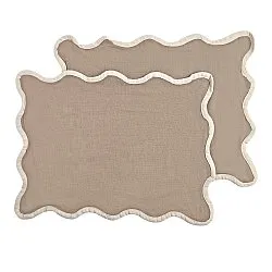 Bordbrikke 2-pakning - Yrsa (mørk beige)