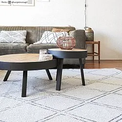Innendørs/Utendørs tepper - Brussels Diamond (hvit)