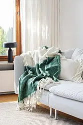 Pledd - Pledd i ullblanding - Carrie (grønn)
