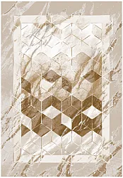 Wilton-teppe - Castello (beige/hvit)