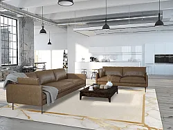 Wilton-teppe - Cerasia (beige/hvit/gull)