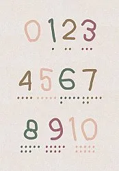 Barneteppe - Counting rug (multi)