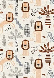 Barneteppe - Lion Friends (beige)