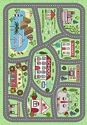Barneteppe - City Town (multi)