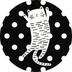 Runde tepper - Sleepy Kitten (multi)
