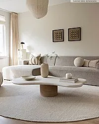 Runde tepper - Coastal (cream)