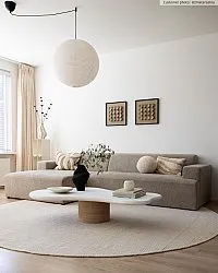 Runde tepper - Coastal (cream)