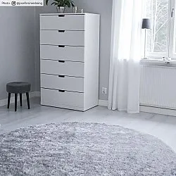 Runde tepper - Cosy (sølv)
