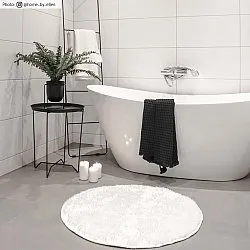 Runde tepper - Cosy (hvit)