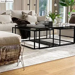 Wilton-teppe - Art Silk (lysegrå/beige)