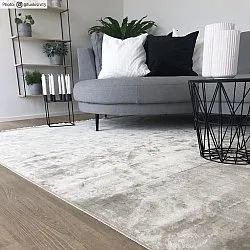 Wilton-teppe - Art Silk (lysegrå/beige)