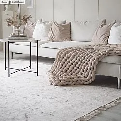Wilton-teppe - Art Silk (lysegrå/beige)