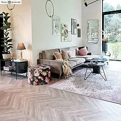 Wilton-teppe - Badem (rosa/multi)