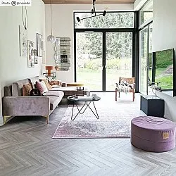 Wilton-teppe - Badem (rosa/multi)