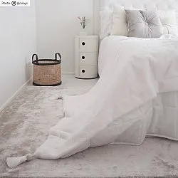 Viskoseteppe - Jodhpur Special Luxury Edition (lysgrå/beige)