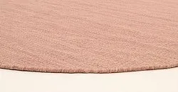 Runde tepper - Dhurry (rosa)